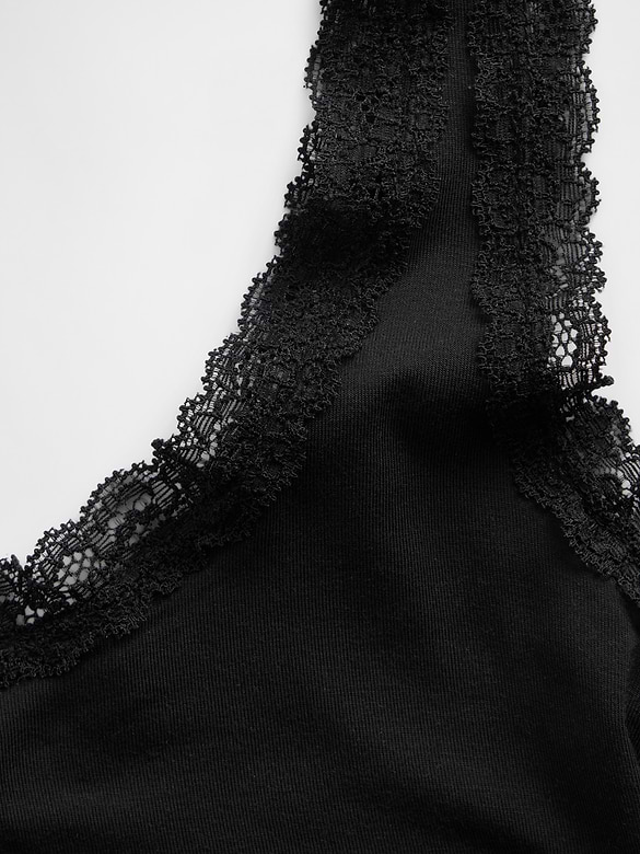 SoftMade Modal Lace-Trim PJ Tank Top