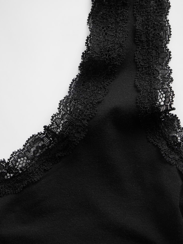 Image number 4 showing, SoftMade Modal Lace-Trim PJ Tank Top