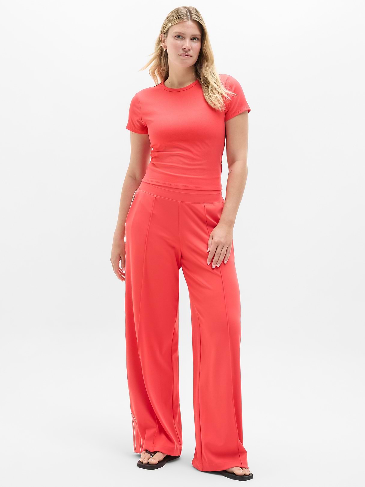 Signature Rib Crop Tee | Athleta