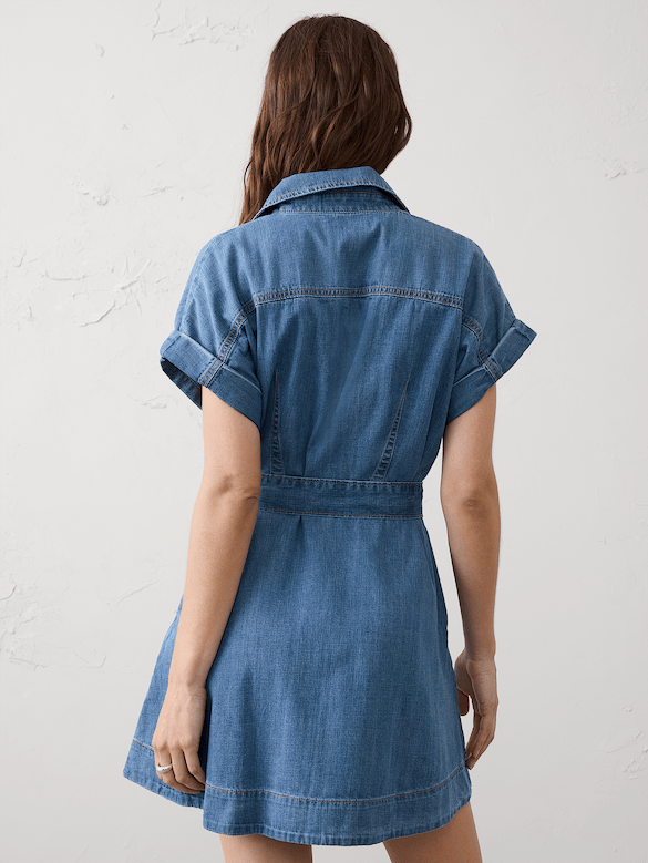 Denim Utility Mini Dress