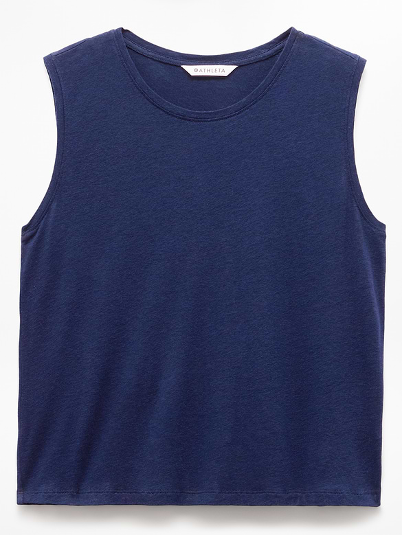 Getaway Linen Blend Muscle Tank