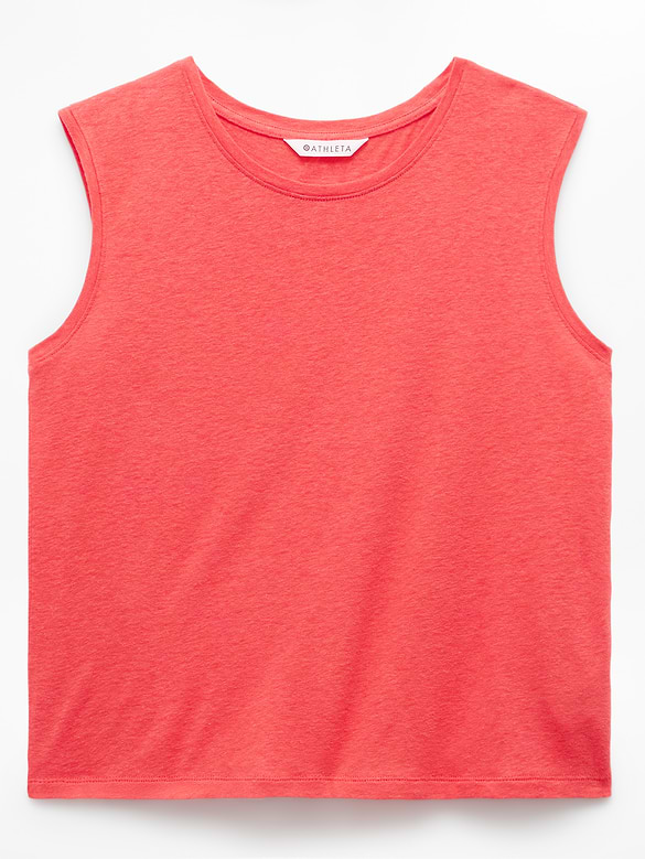 Getaway Linen Blend Muscle Tank