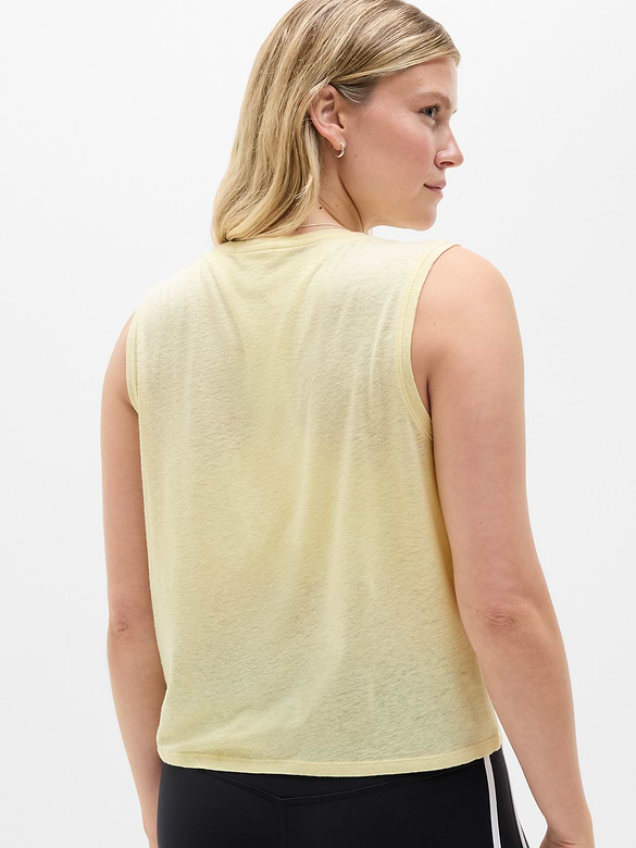 Getaway Linen Blend Muscle Tank