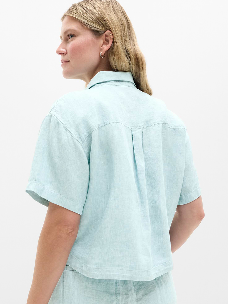 Image number 3 showing, Retreat Linen Short Sleeve Shirt