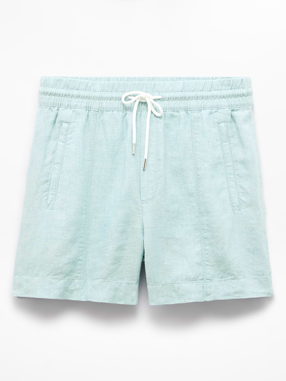 Retreat Linen Mid Rise 4" Short