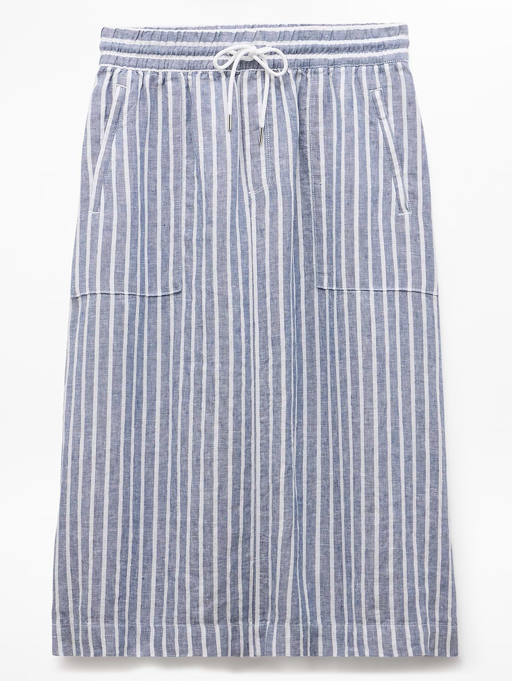 Image number 7 showing, Retreat Linen Midi Skirt