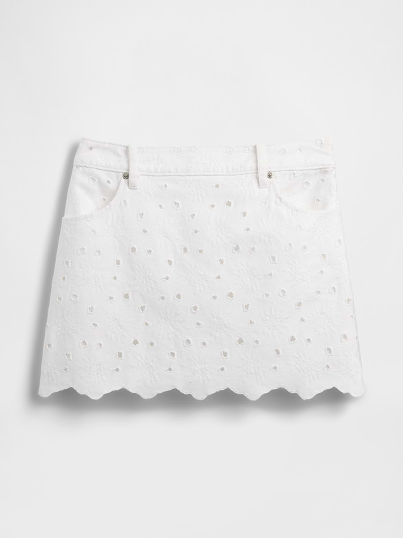 Embroidered Mini Skirt