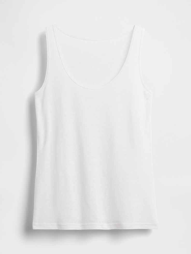 Image 5 of 5, Linen-Blend Tank Top