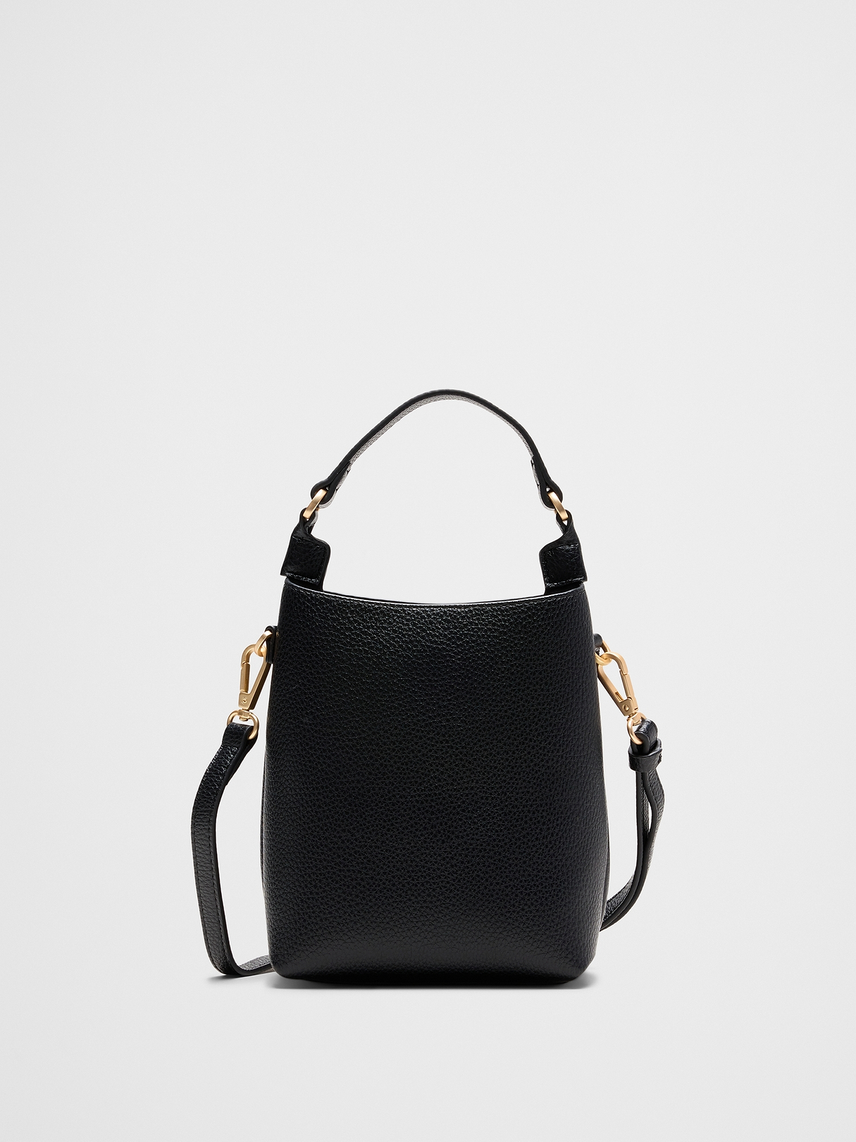 Vegan Leather Micro Mini Bucket Crossbody Bag | Banana Republic