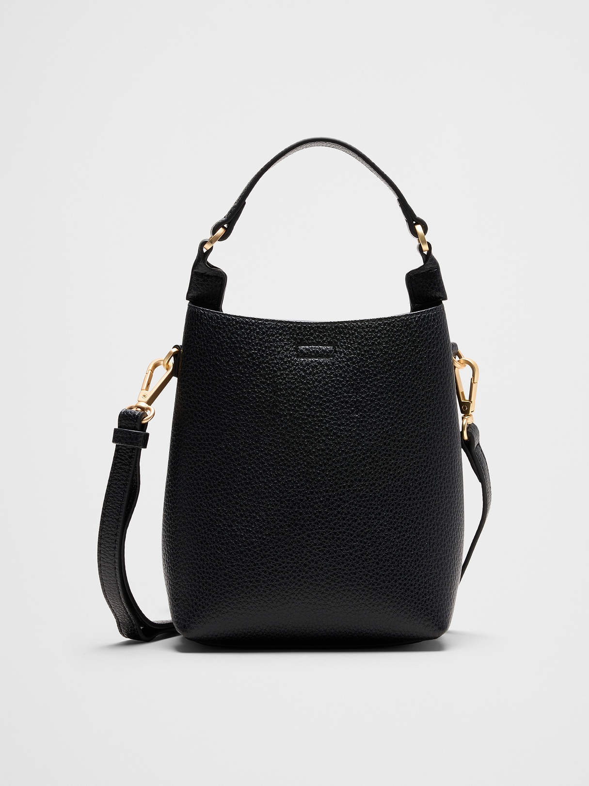 Vegan Leather Micro Mini Bucket Crossbody Bag | Banana Republic