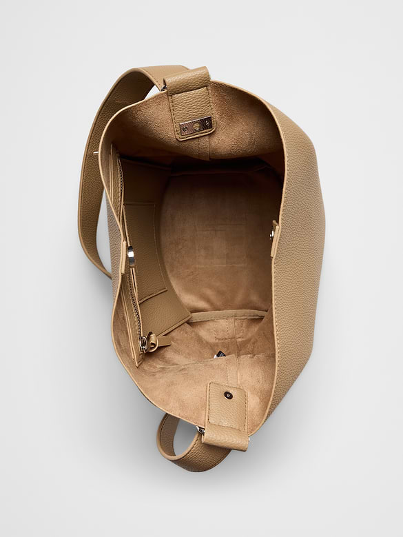 Vegan Leather Bucket Crossbody