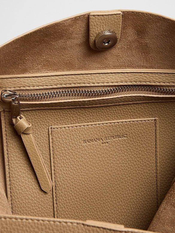 Vegan Leather Bucket Crossbody
