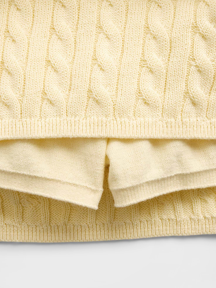 L'image numéro 4 présente Jupe-shirt en tricot torsadé pour Enfant