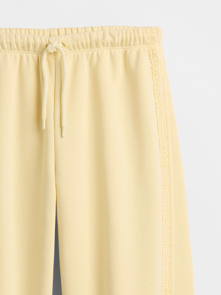 Image number 5 showing, Kids VintageSoft Relaxed Lace-Trim Barrel Joggers