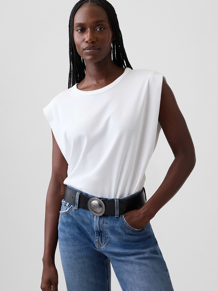 Image number 2 showing, Leather Western Belt