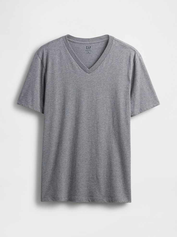 Image number 5 showing, Cotton Jersey V-Neck T-Shirt