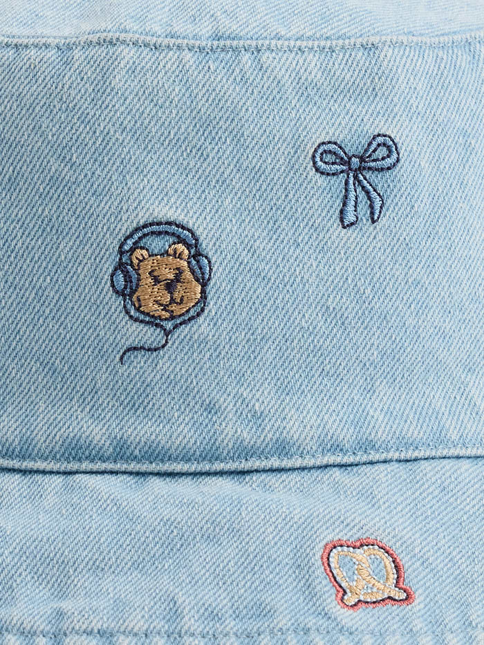 Image number 2 showing, Baby & Toddler Embroidered Denim Bucket Hat