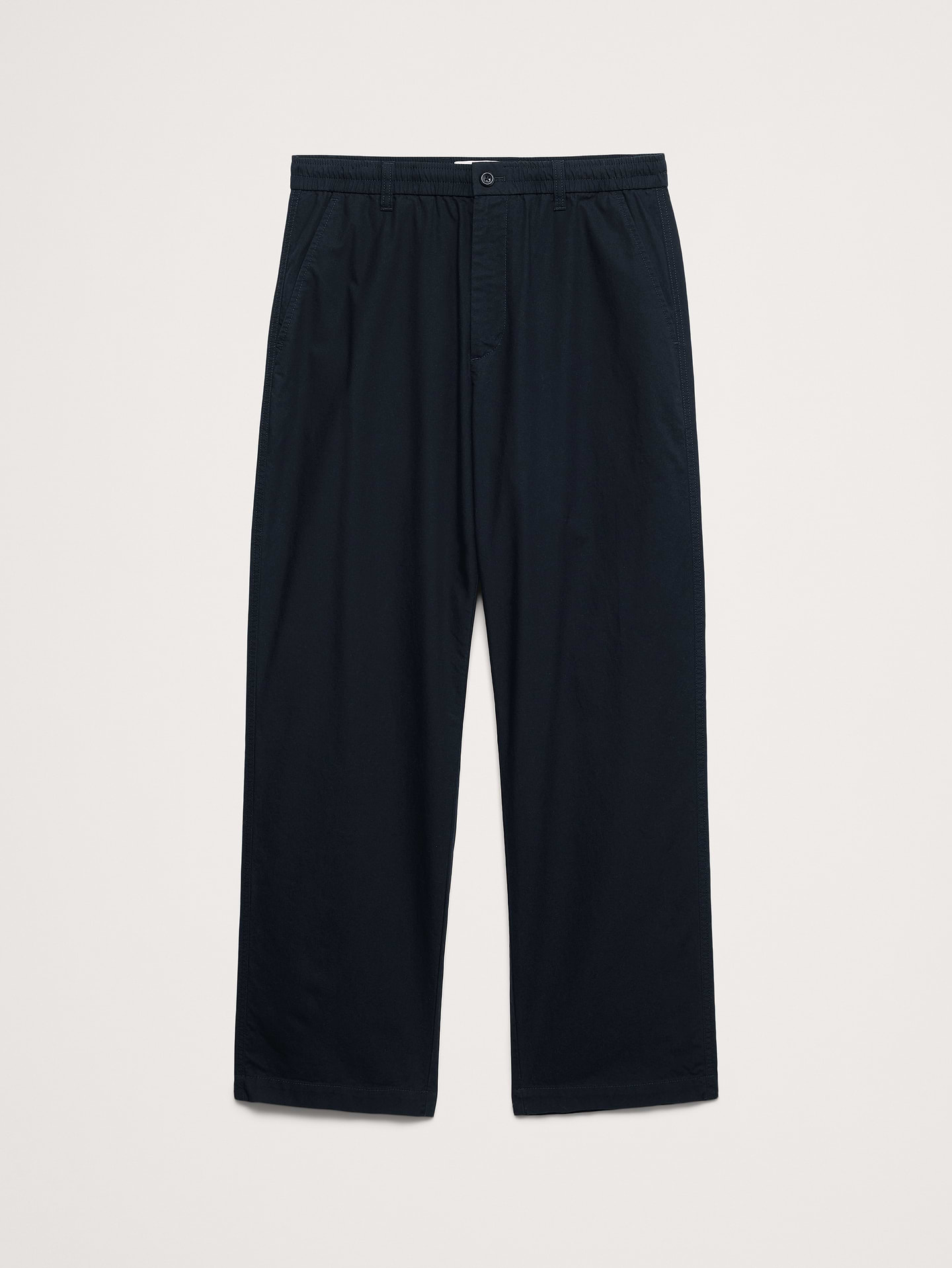 L'image numéro 5 présente Pantalon Escale décontracté en coton à taille extensible
