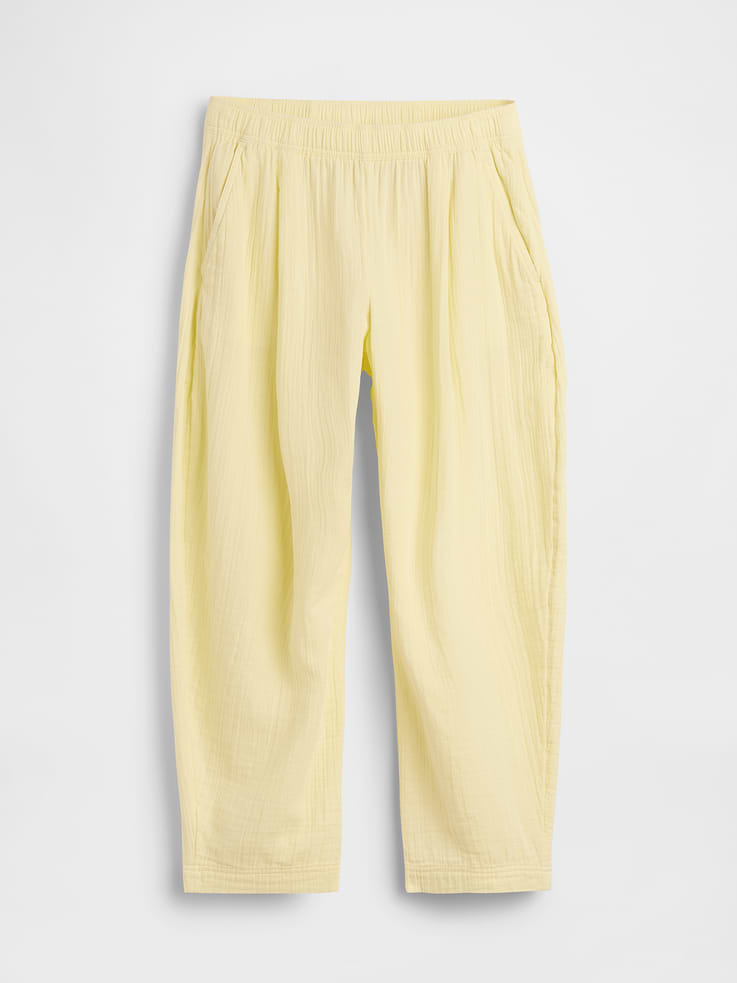 Image number 5 showing, Cotton Gauze Easy Barrel Pants
