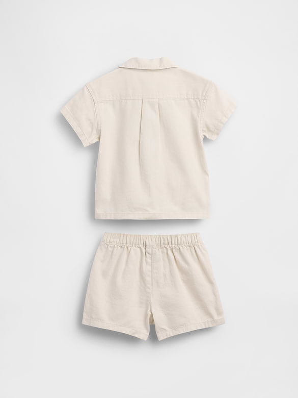 Baby Pocket Shirt Outfit Set