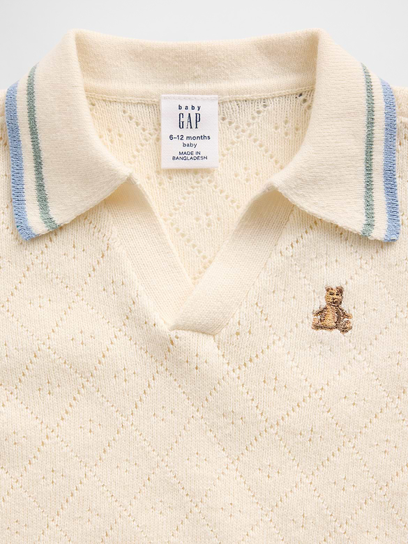 Baby Sweater Polo Outfit Set