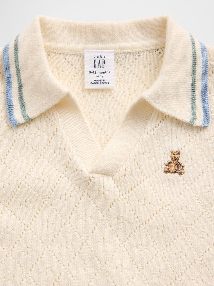 Image number 3 showing, Baby Sweater Polo Outfit Set