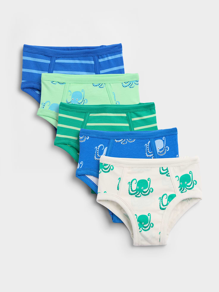 Image number 1 showing, Toddler Organic Cotton Briefs (5-Pack)