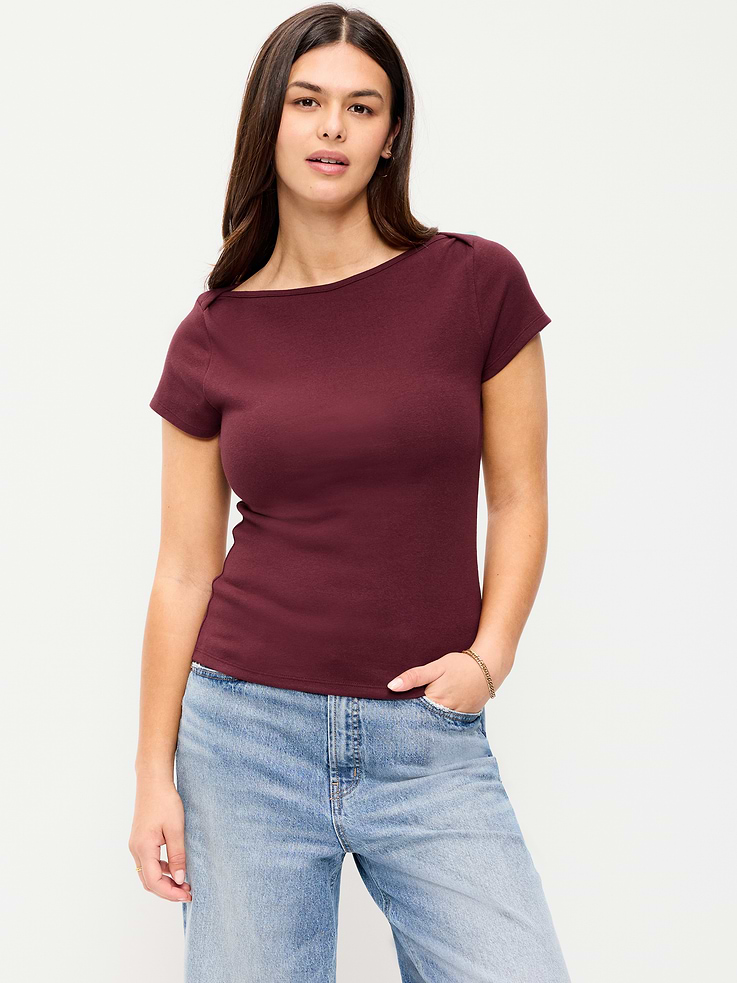 Image number 5 showing, Snug Boatneck T-Shirt