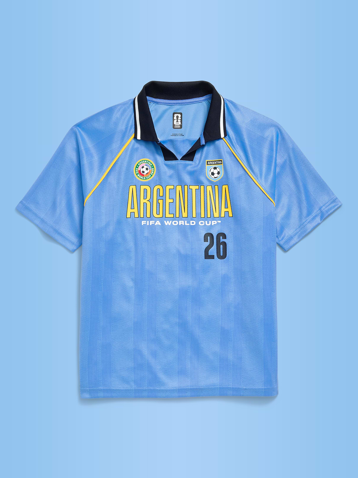 Image number 2 showing, FIFA World Cup 26™ Argentina Lifestyle Collared Jersey T-Shirt for Kids