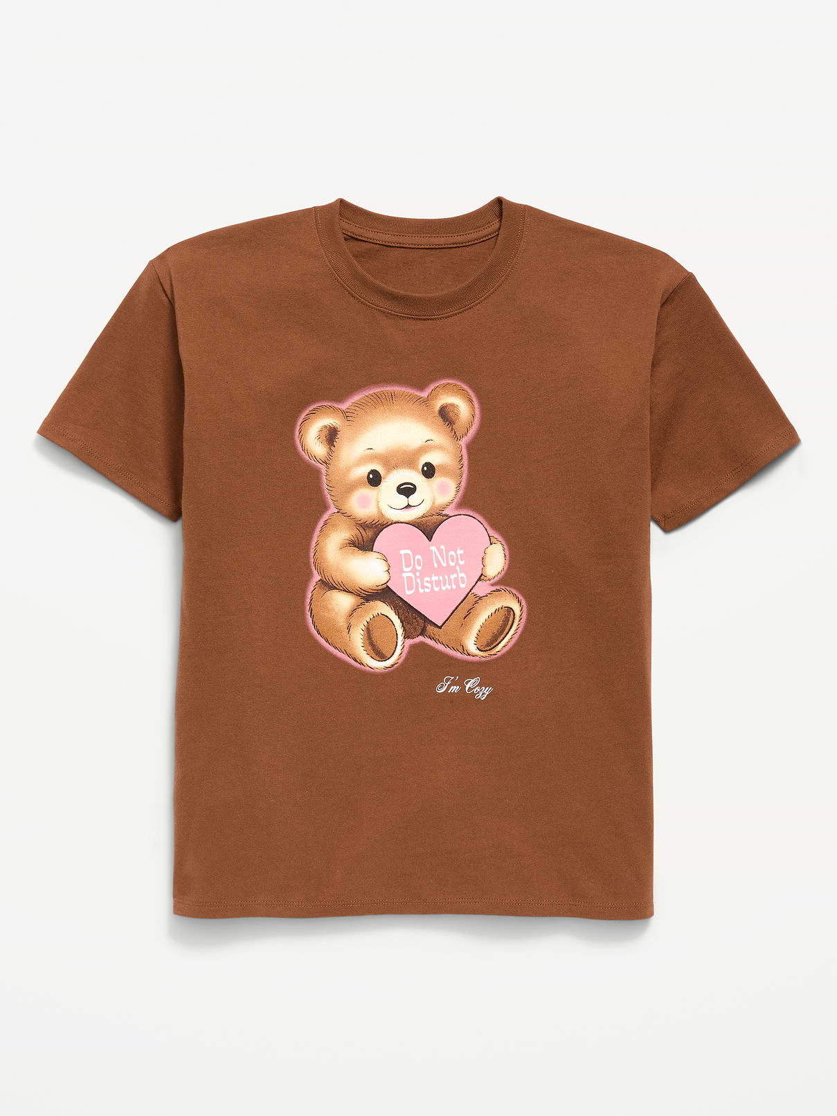Image number 1 showing, Oversized Short-Sleeve Graphic Tunic T-Shirt for Girls