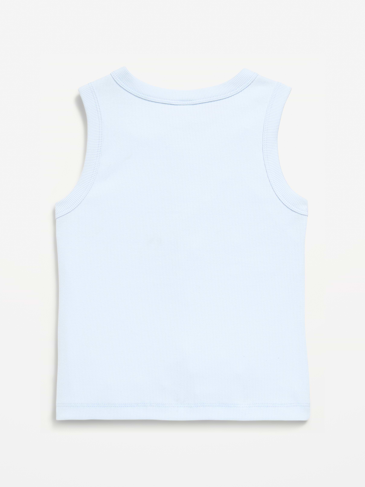 Image number 3 showing, Fitted Sleeveless Ribbed Button-Front Top for Girls