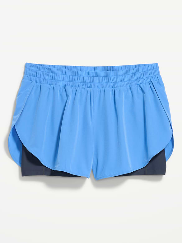 Short de course 2-en-1 StretchTech à taille haute