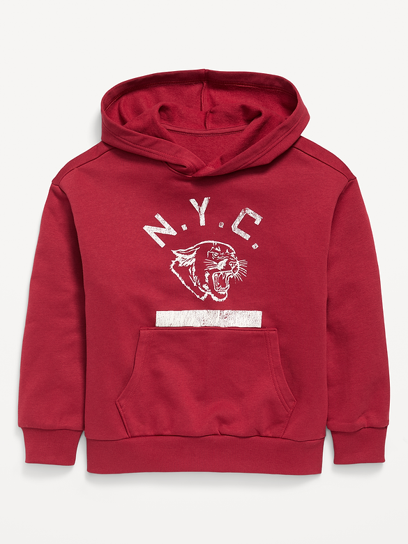 Favorite Fleece Oversized Graphic Pullover Hoodie for Boys