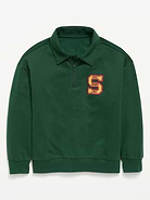 Image number 1 showing, Oversized Collared Fleece Quarter-Zip for Boys