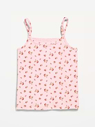 Image number 2 showing, Fitted Ribbed Lace-Trim Cami for Girls