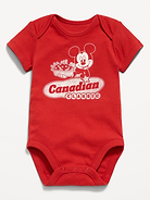L'image numéro 1 présente Cache-couche à manches courtes à imprimé de Mickey Mouse Old Navy x Disney unisexe pour bébé
