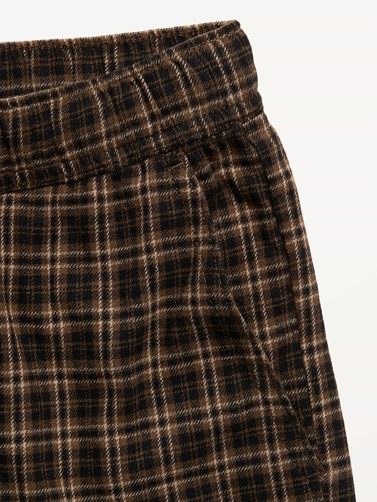 Image number 5 showing, Pull-On Baggy Plaid Flannel Pants for Boys