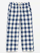 Image number 4 showing, Pull-On Baggy Plaid Flannel Pants for Boys