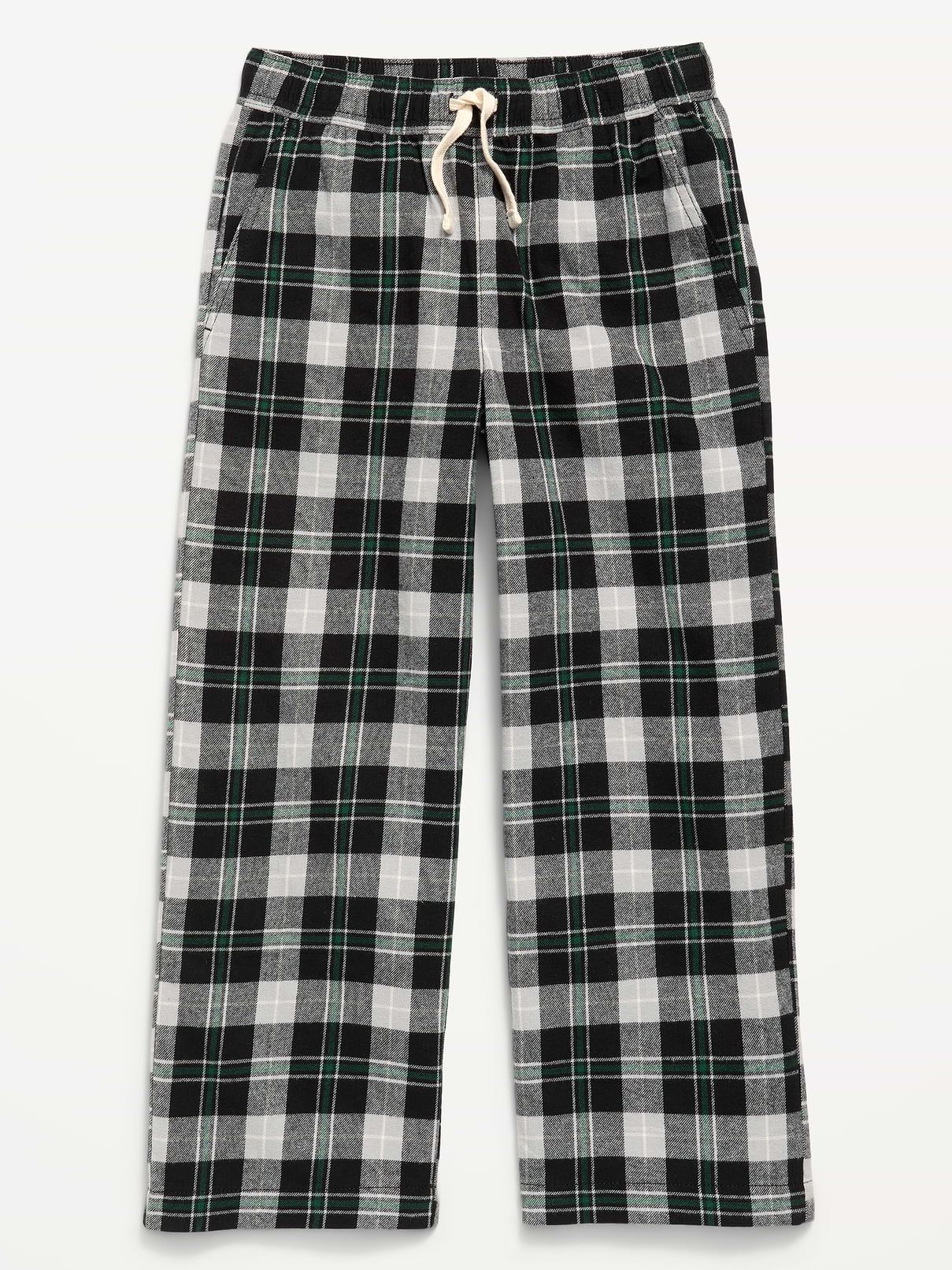 Image number 4 showing, Pull-On Baggy Plaid Flannel Pants for Boys
