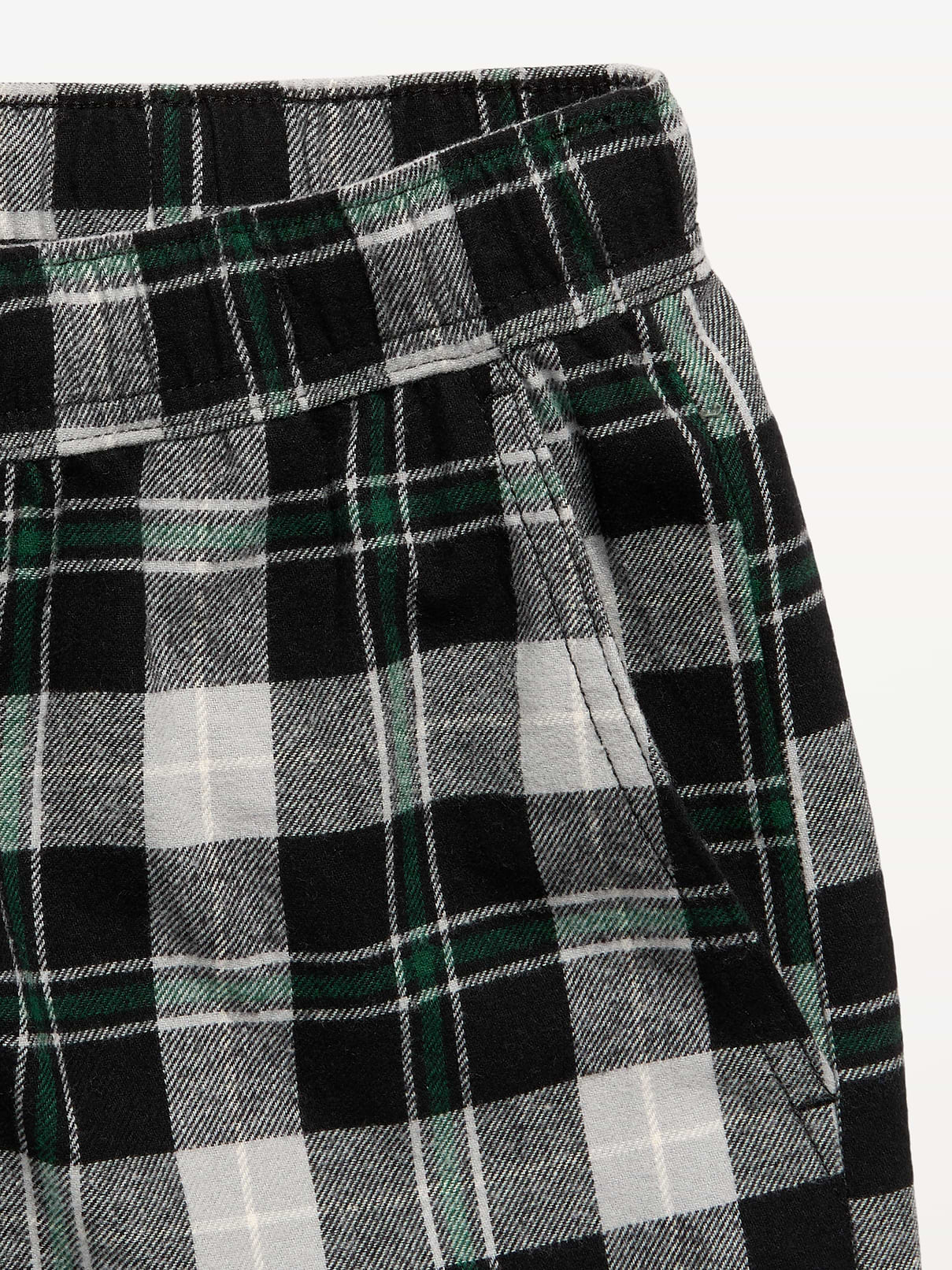 Image number 5 showing, Pull-On Baggy Plaid Flannel Pants for Boys