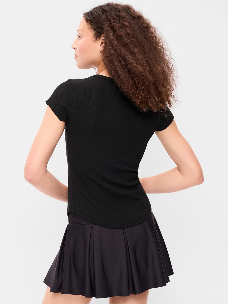 Image number 2 showing, CloudLite Crew-Neck Ribbed T-Shirt
