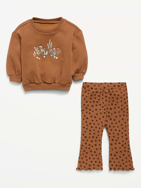 Disney© Bambi Graphic Sweatshirt and Legging Set for Baby