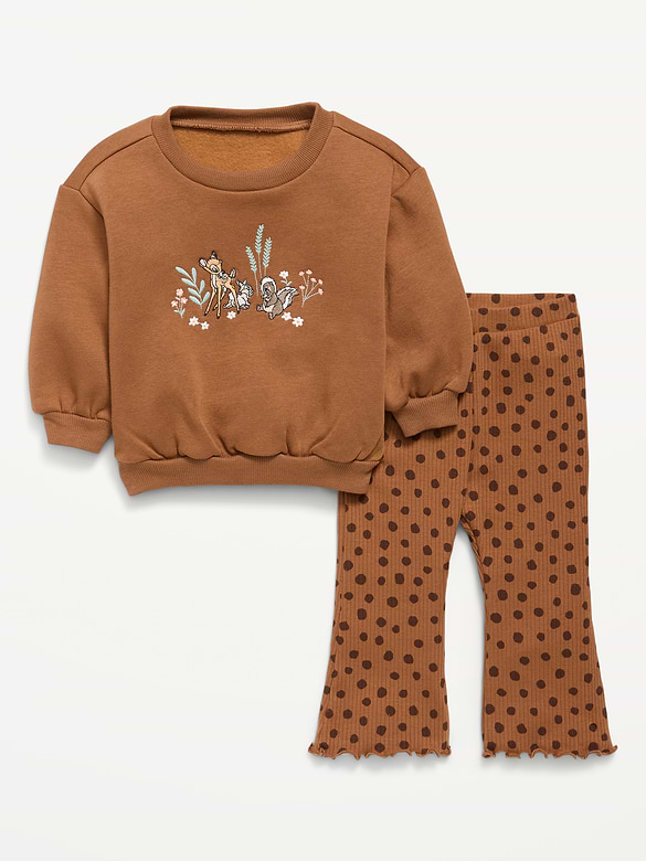 Disney© Bambi Graphic Sweatshirt and Legging Set for Baby