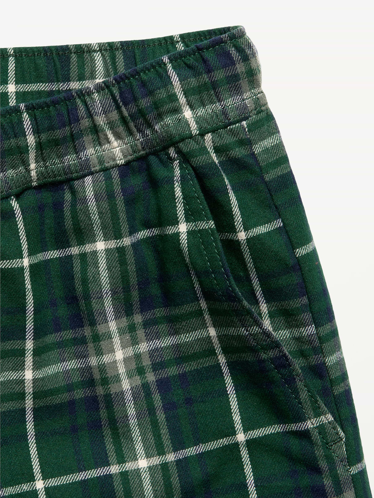 Image number 5 showing, Pull-On Baggy Plaid Flannel Pants for Boys