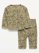 L'image numéro 1 présente Ensemble avec chandail ras du cou et pantalon en coton ouaté Bambi de Disney© pour bébé