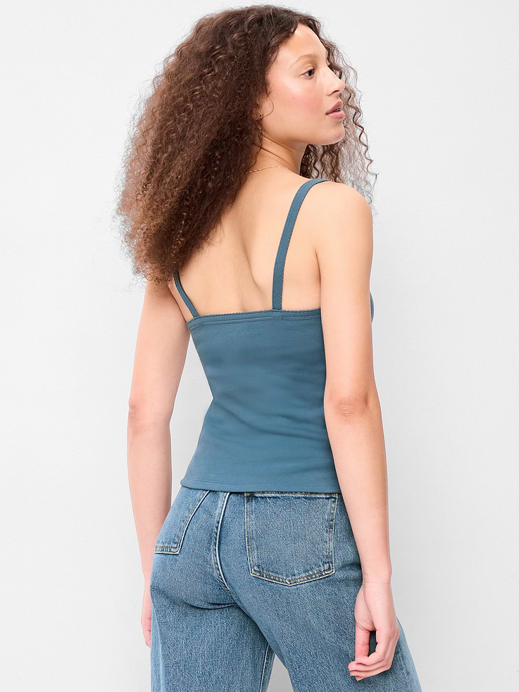 Image number 2 showing, Button-Front Cami Tank Top