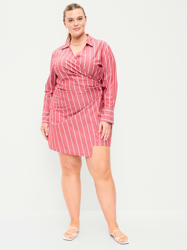 Image number 9 showing, Wrap Mini Shirt Dress