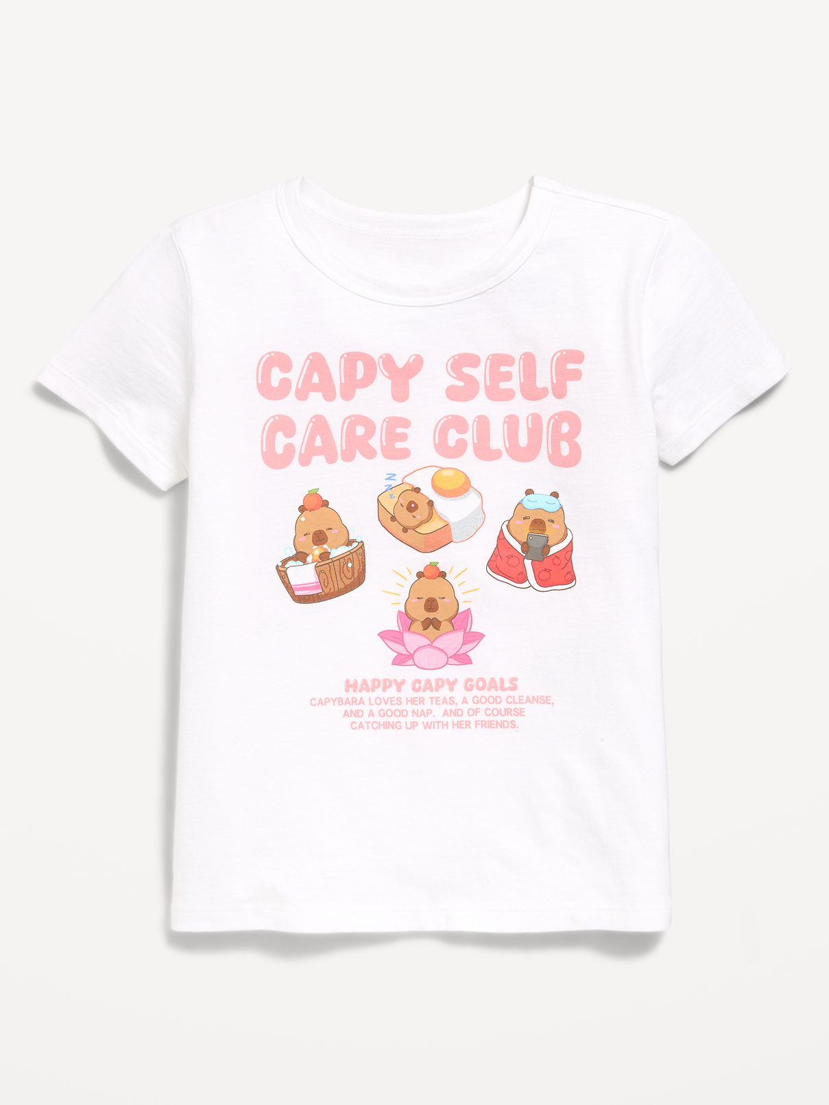 Image number 1 showing, CapyFun™ Graphic T-Shirt for Girls