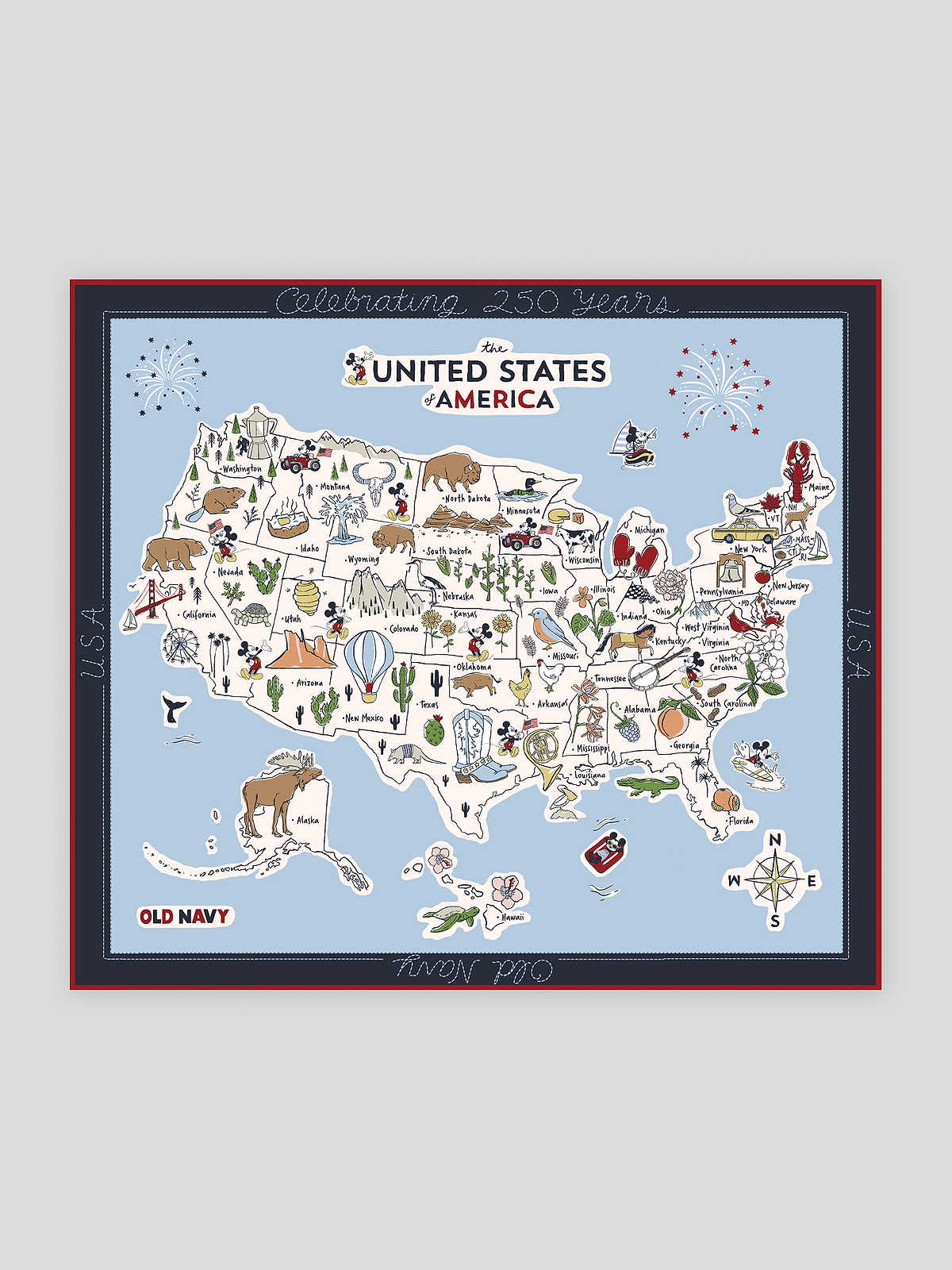 Old Navy x Disney Americana Poster