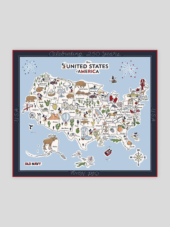 Old Navy x Disney Americana Poster